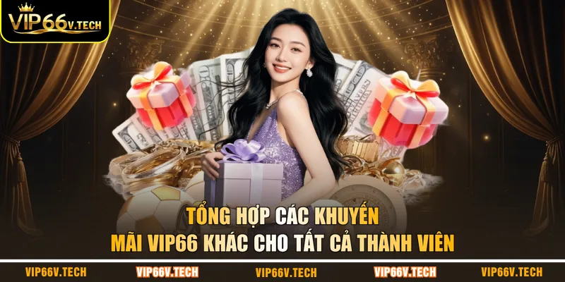 Tổng hợp các khuyến mãi VIP66 khác cho tất cả thành viên