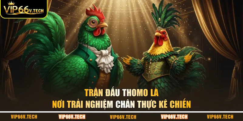 Trận đấu Thomo là nơi trải nghiệm chân thực kê chiến